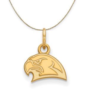 14k Yellow Gold Miami U XS (Tiny) Logo Necklace - 24 Inch